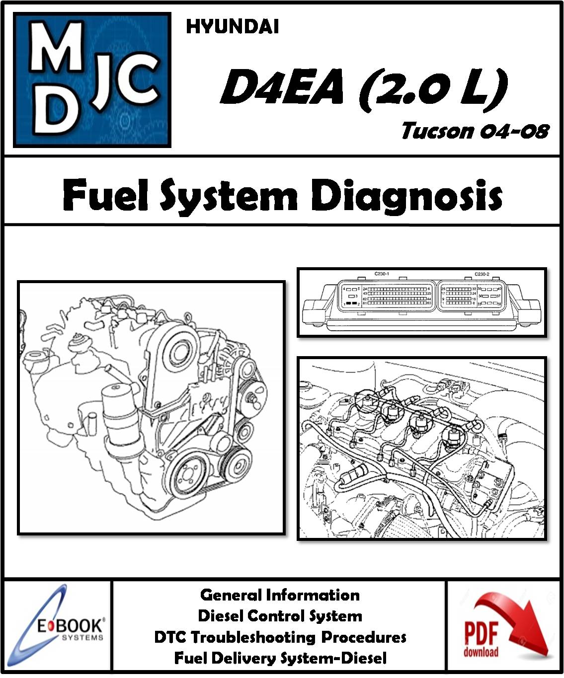 Hyundai D4EA Diesel 2.0 L Sohc ( Tucson 04-08 )
