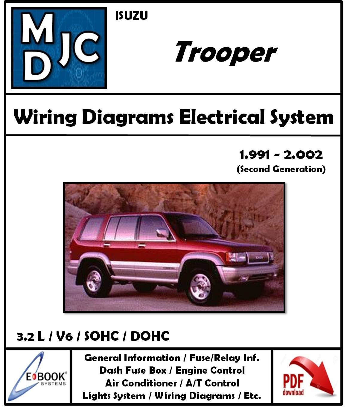 Diagramas Sistema Eléctrico Isuzu Trooper 1991 - 2002