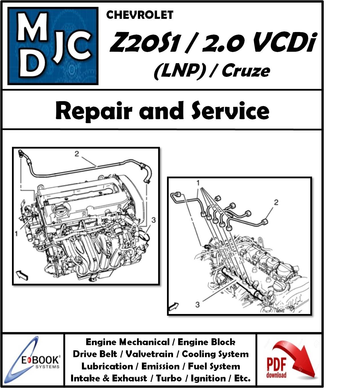 Manual de Taller Motor Chevrolet Z20S1 (2.0 L / VCDi / LNP / Cruze)