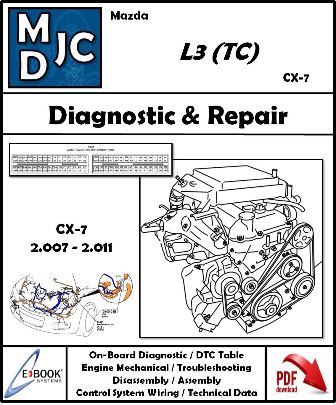 Manual de Taller (Diagnóstico y Reparación) Motor Mazda L3-TC (2.3 L) (CX-7 / 07-11)