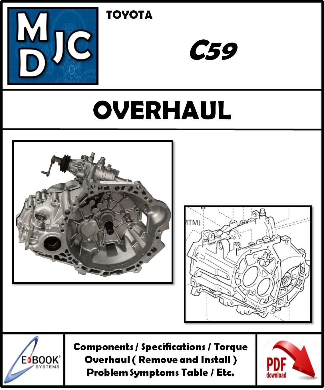 Manual de Taller (Overhaul) Caja Manual (transmission) Toyota C59
