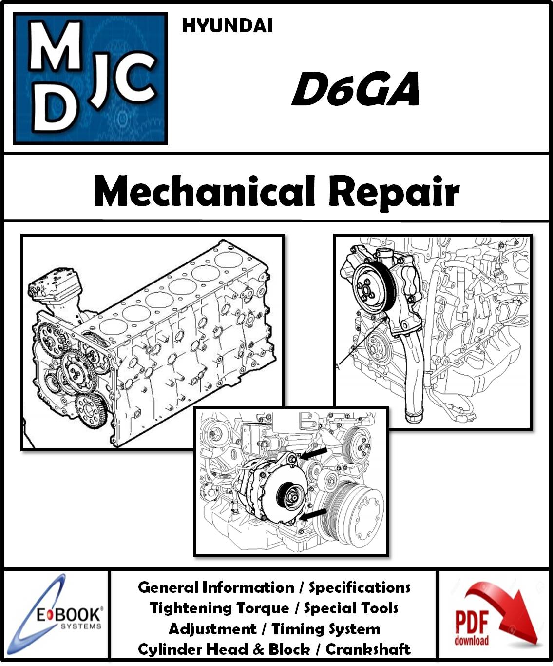 Manual de Taller (Reparación Mecánica) Motor Hyundai D6GA