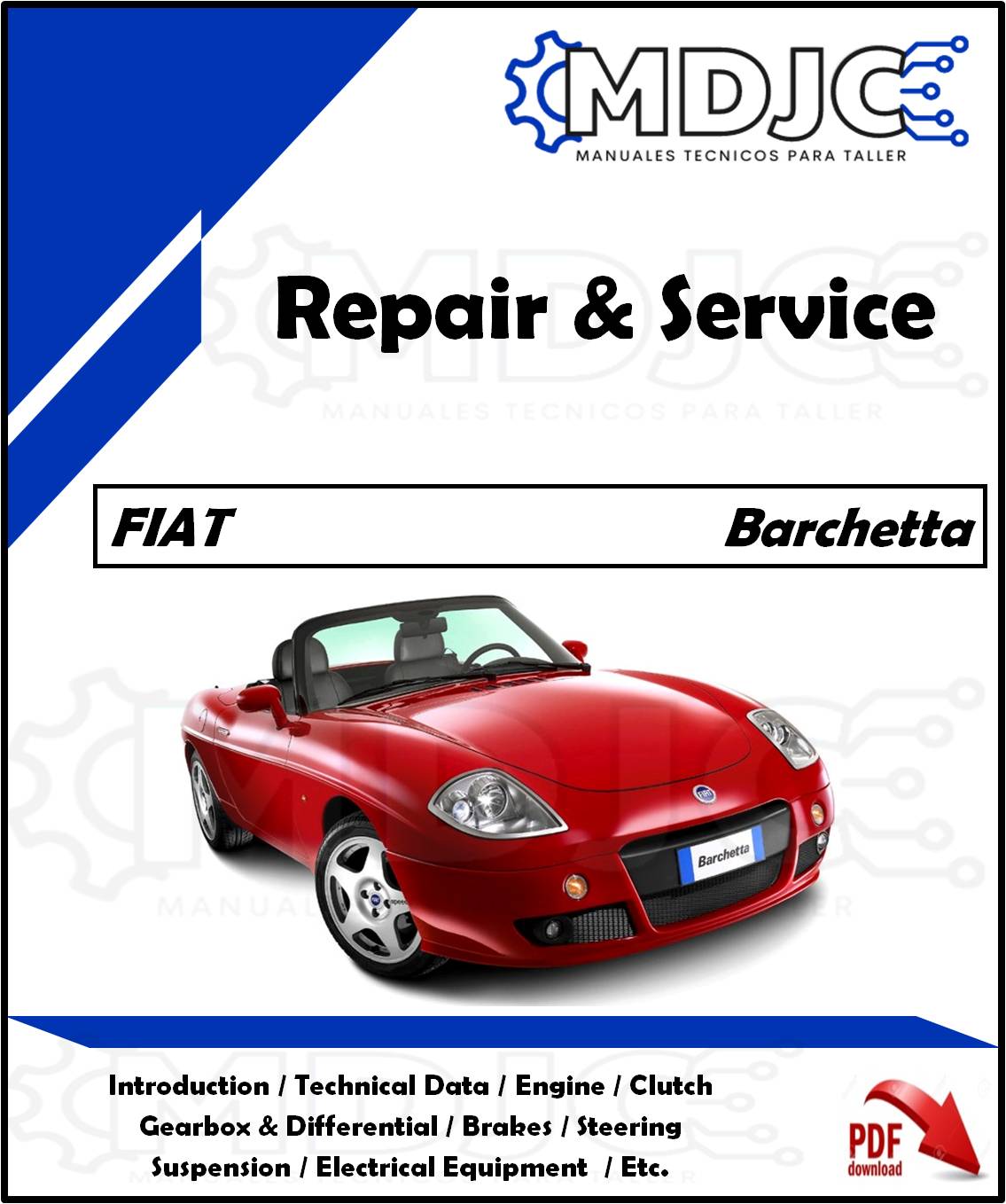 Manual de Taller (Reparación y Servicio) Fiat Barchetta