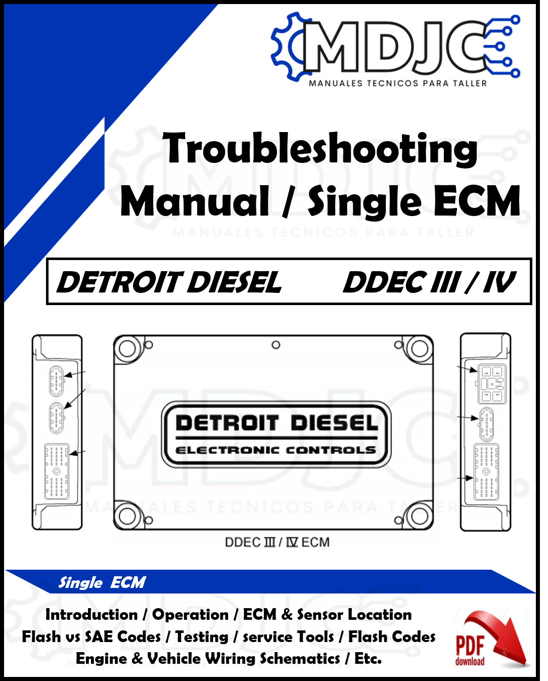 Manual Solución de Fallas Detroit Diesel DDEC III / DDEC IV Single ECM