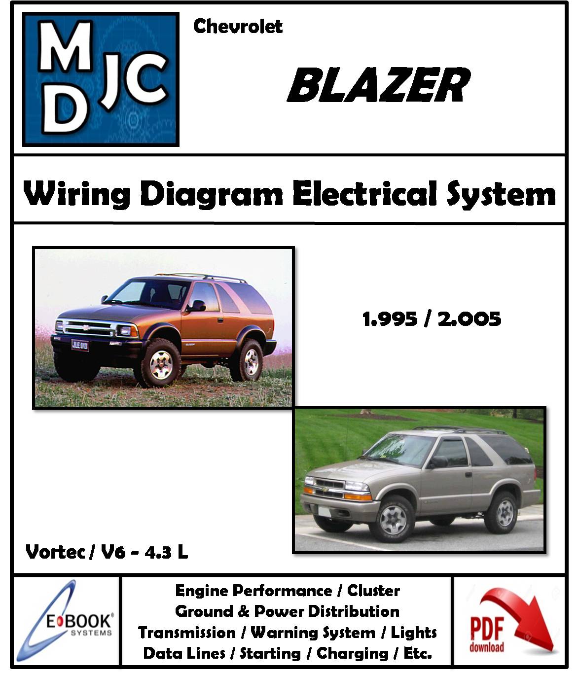 Diagramas del Sistema Eléctrico Chevrolet Blazer 1995-2005