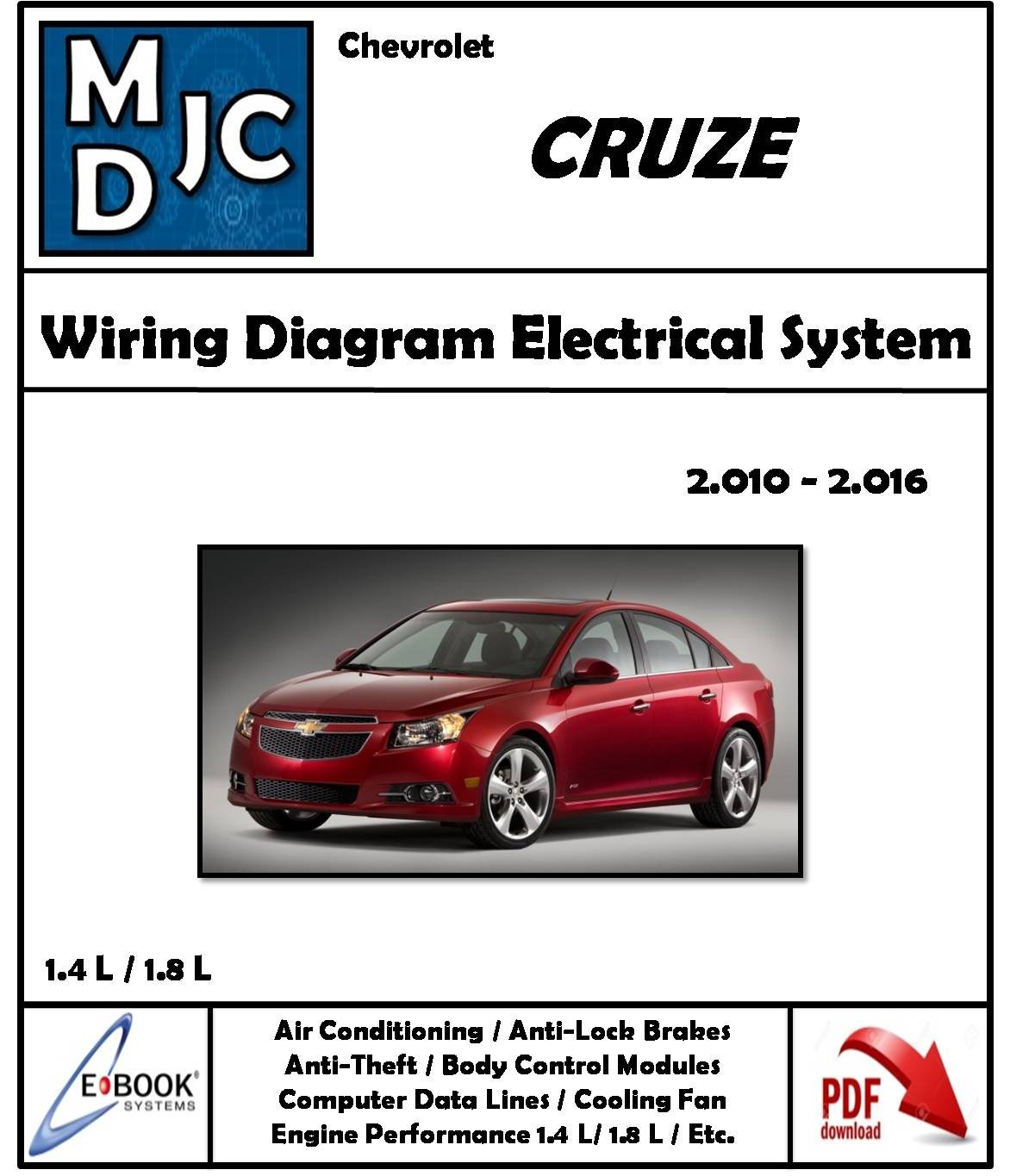 Diagramas del Sistema Eléctrico Chevrolet Cruze 2010-2016