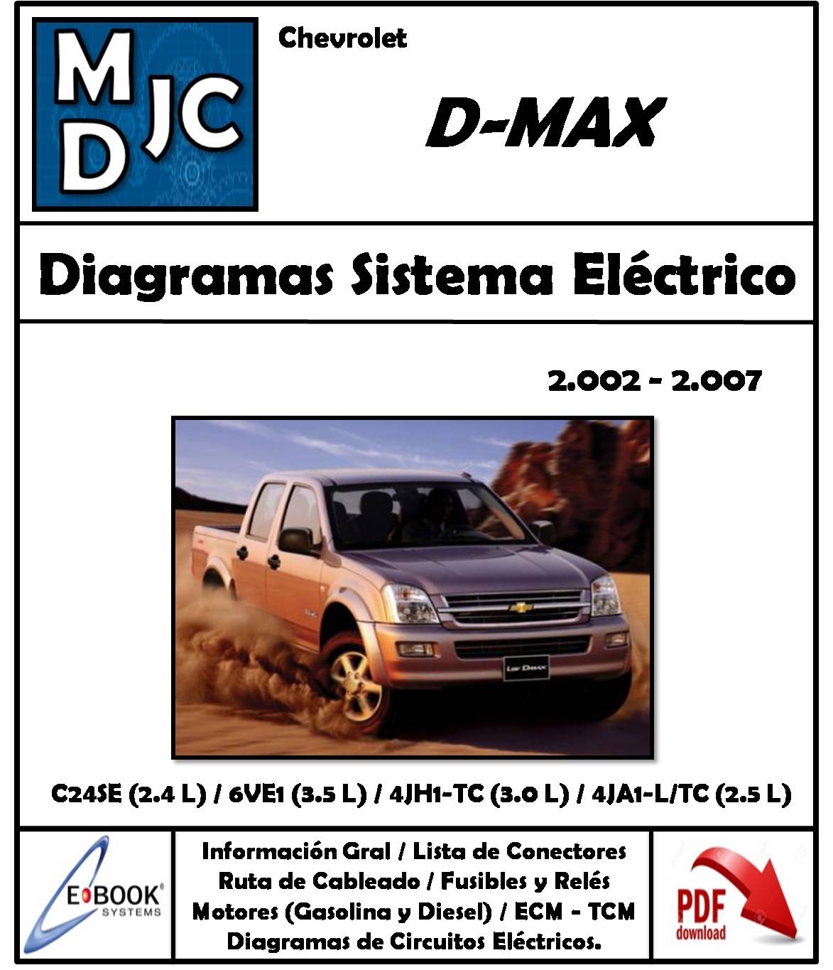 Diagramas de Cableado Sistema Eléctrico Chevrolet Isuzu D-Max (2002-2007)