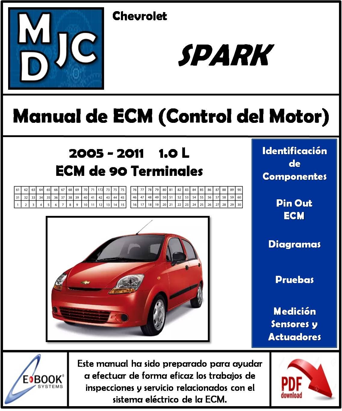 Manual de ECM y Control de Motor Chevrolet Spark 1.0 L 2005-2011