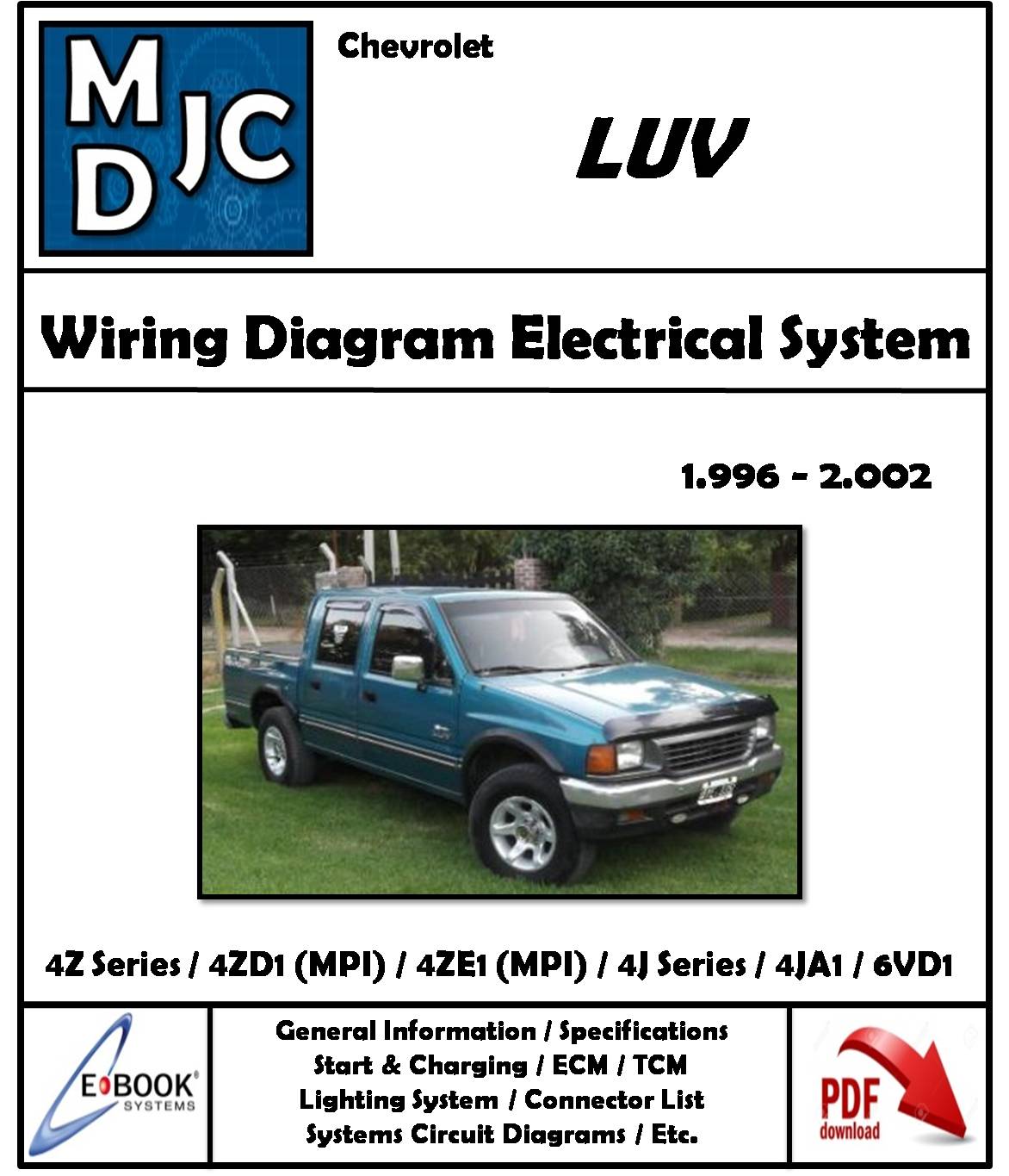 Diagramas de Cableado Sistema Eléctrico Chevrolet / Isuzu  LUV 1996-2004