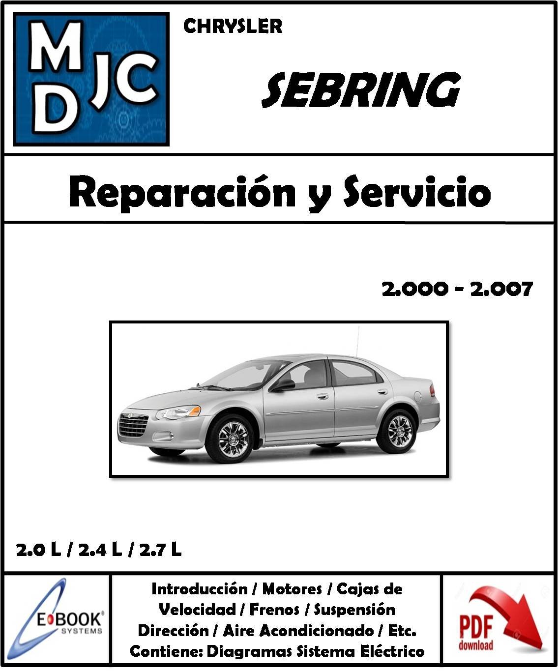 Manual de Taller Chrysler Sebring  /  Dodge Stratus 2000-2007