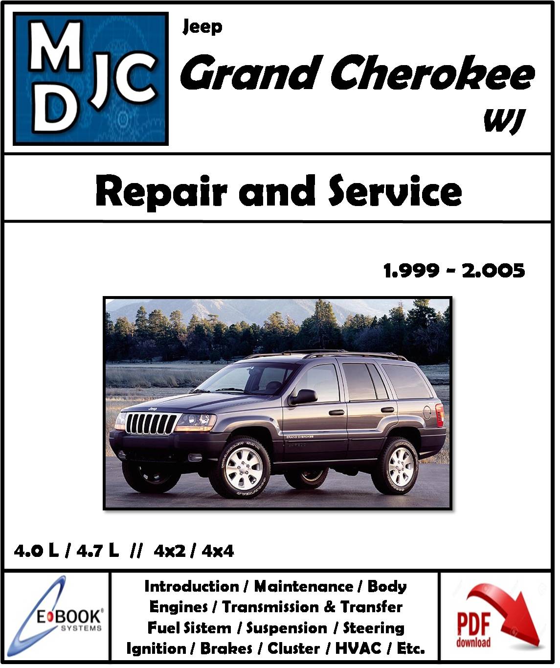 Manual de Taller (Reparación Mecánica) Jeep Grand Cherokee 1999 - 2005