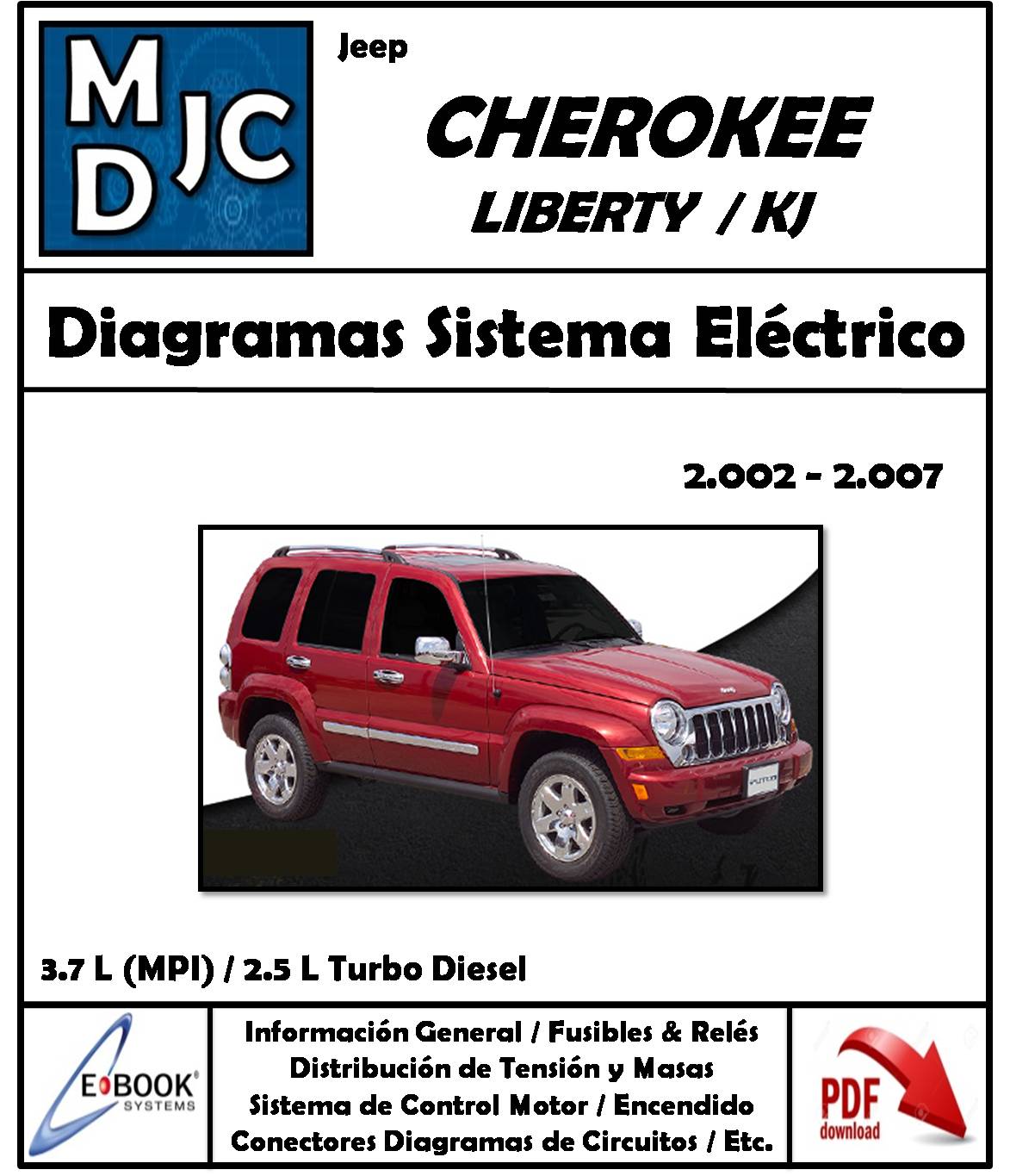 Diagramas de Cableado Sistema Eléctrico Jeep Cherokee Liberty KJ 2002 - 2007