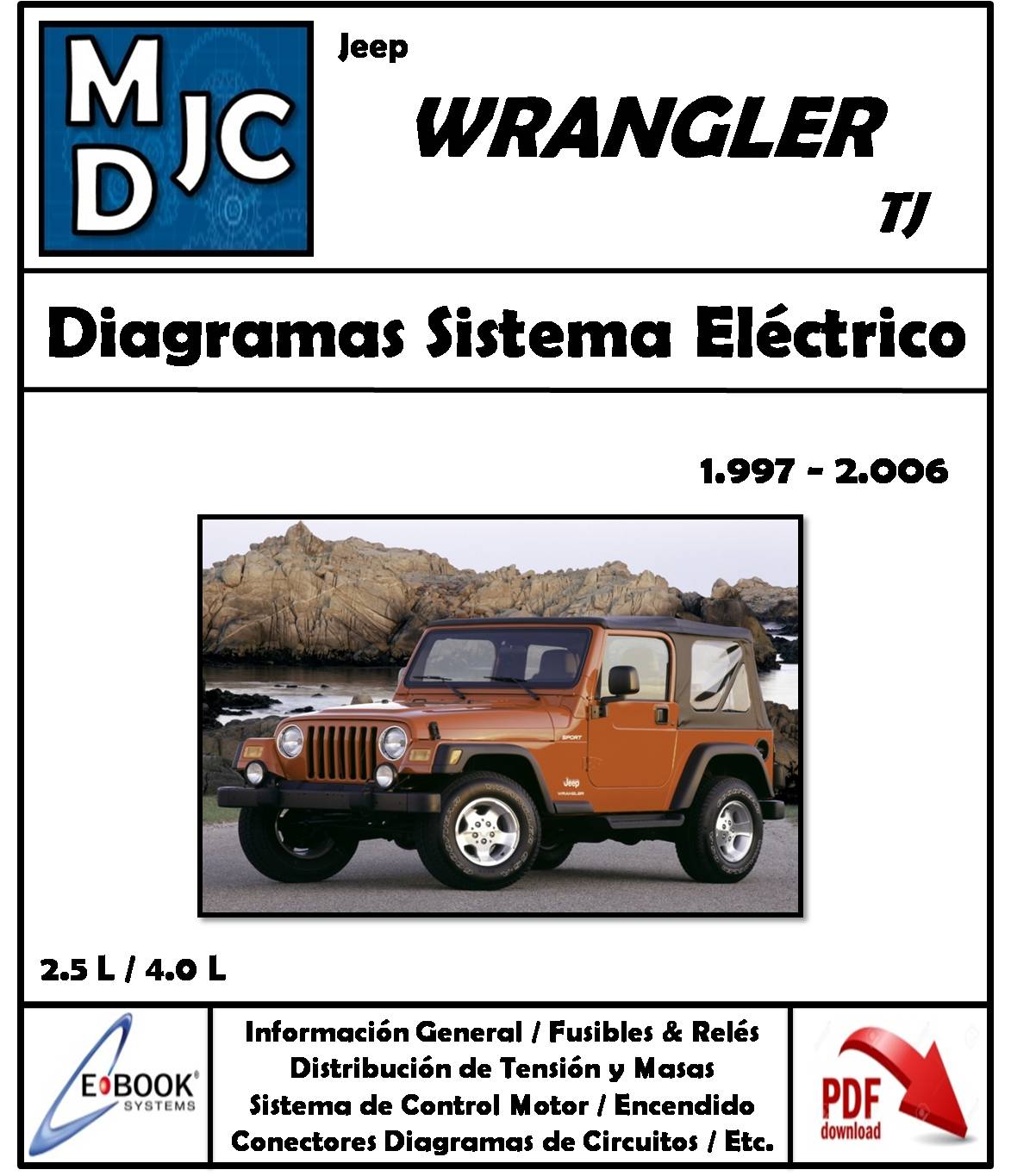 Diagramas de Cableado Sistema Eléctrico Jeep Wrangler ( TJ ) 1997 - 2006