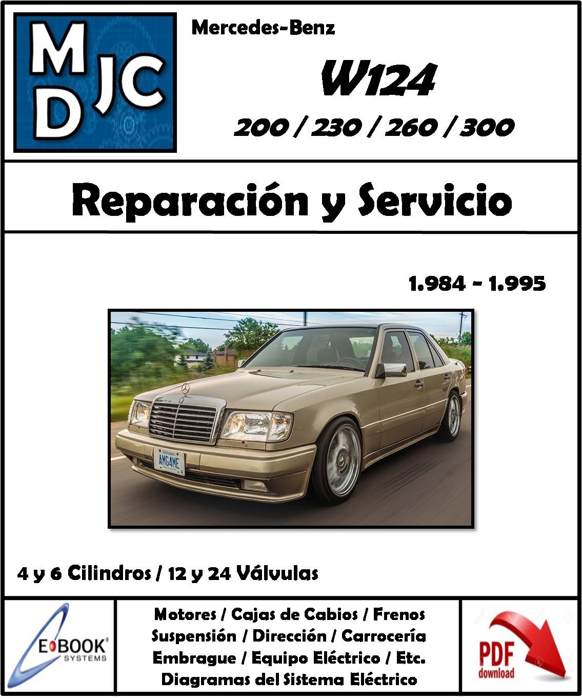 wis mantenimiento u reparación manual en CD Original Mercedes Benz w124 