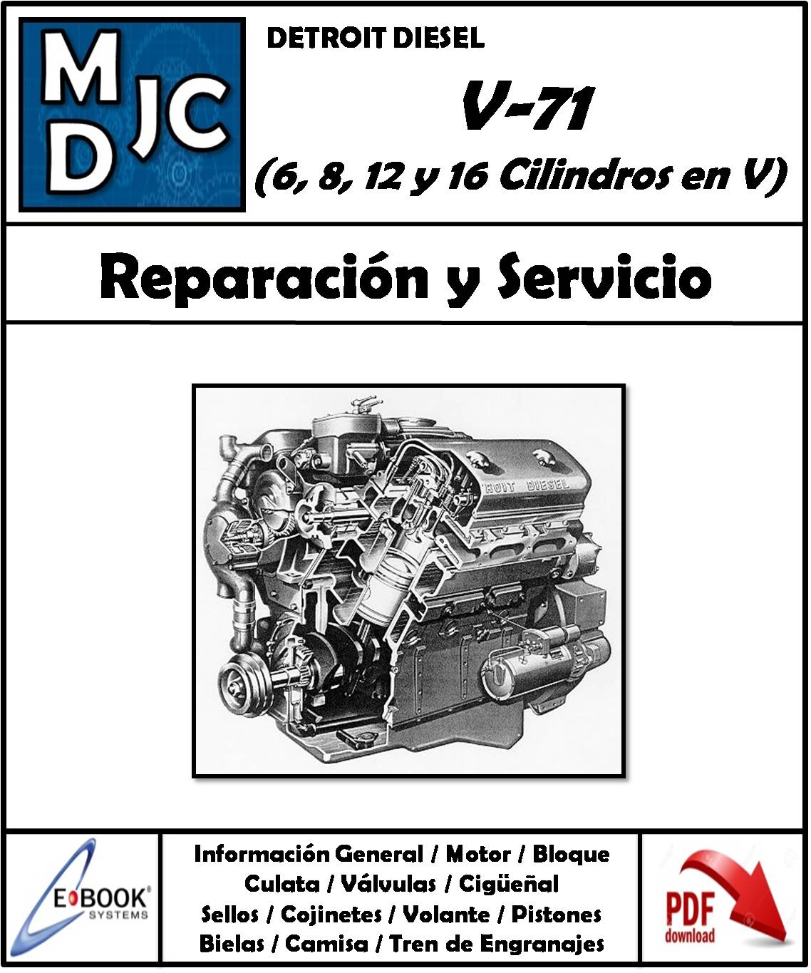 Detroit  Diesel  Serie V-71  (6V / 8V / 12V / 16V)