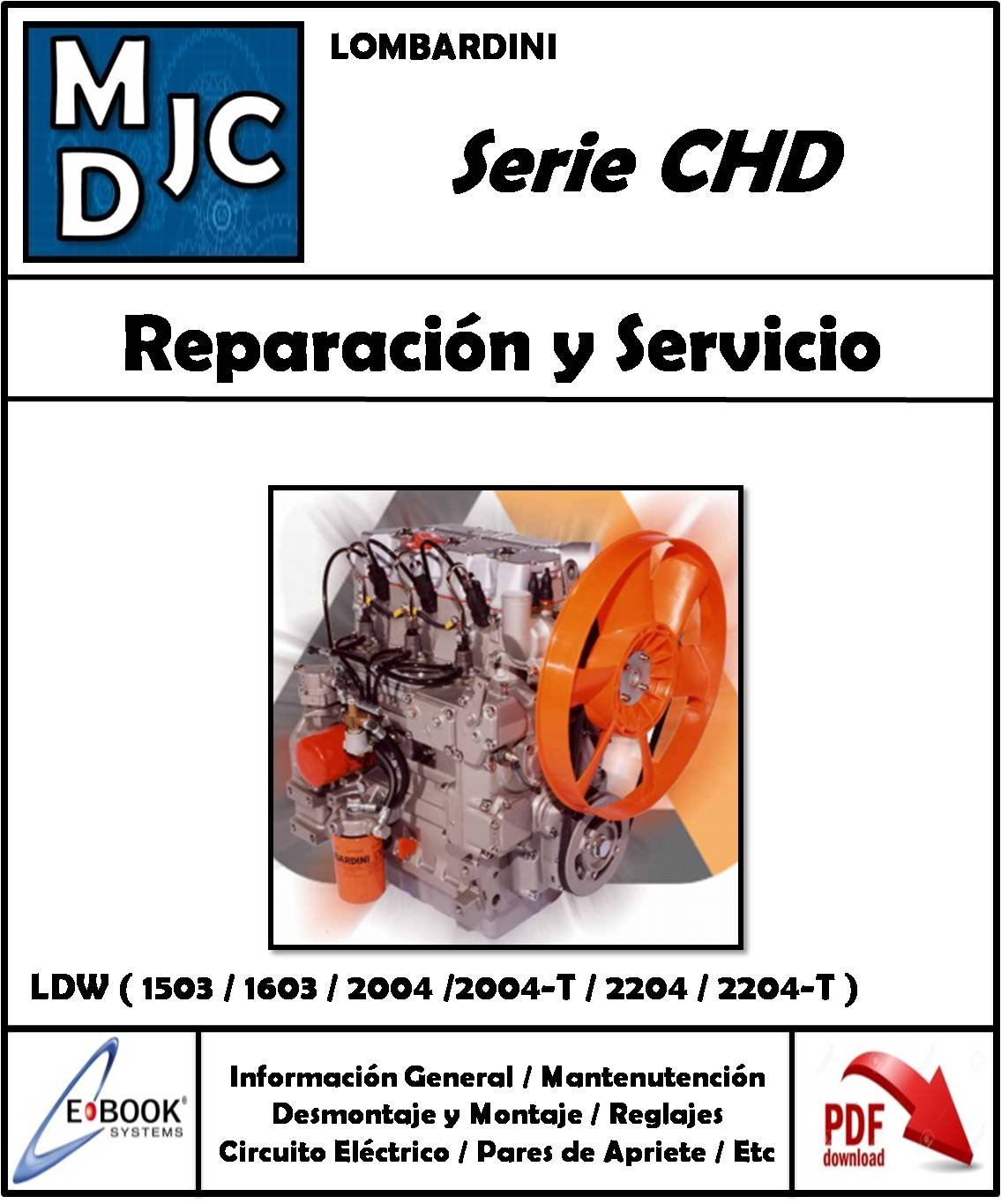 Lombardini Series CHD - LDW 1503 - 1603 - 2004 - 2004/T - 2204 - 2204/T