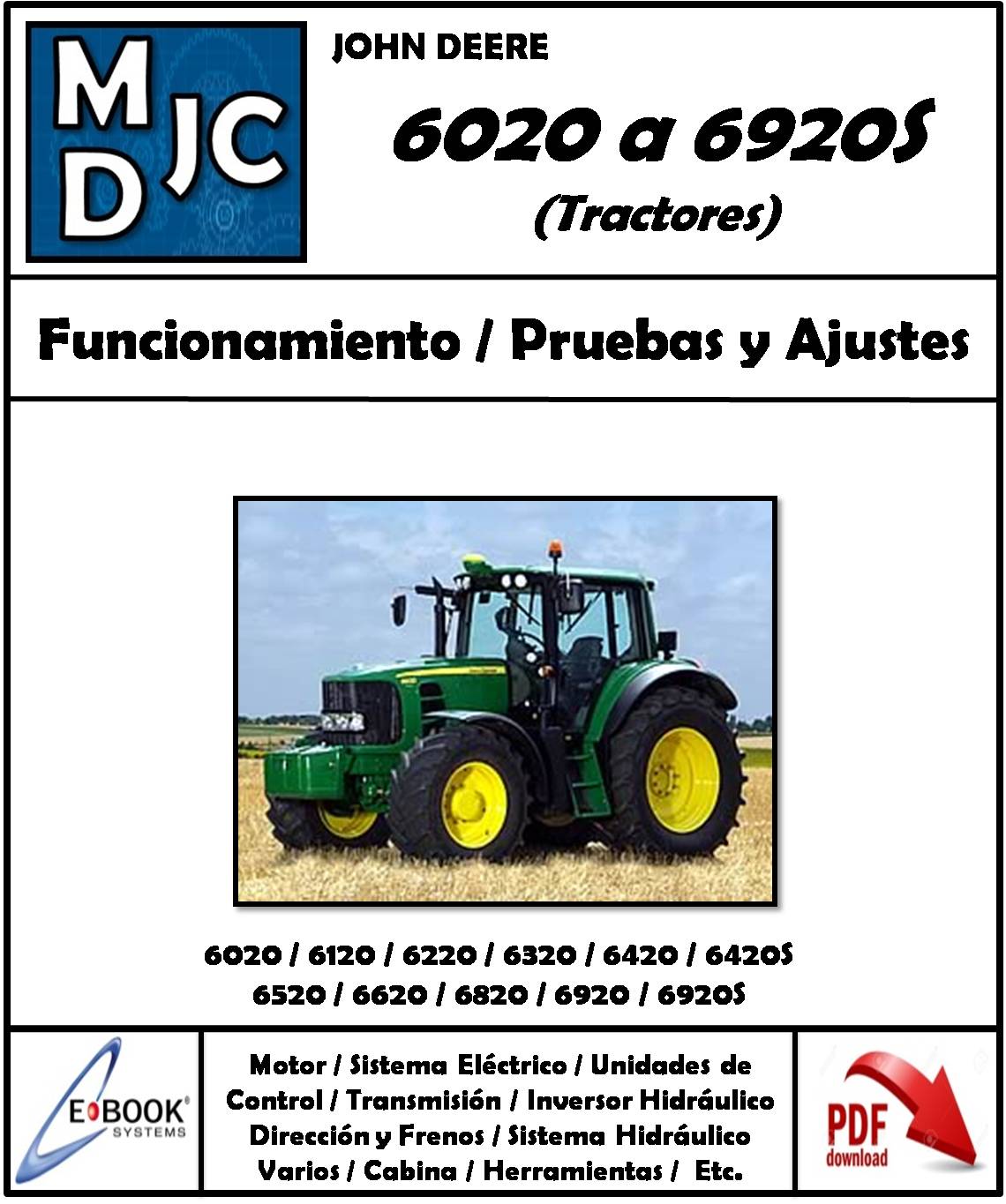 Manual De Taller John Deere 6020  6920s  En Español 