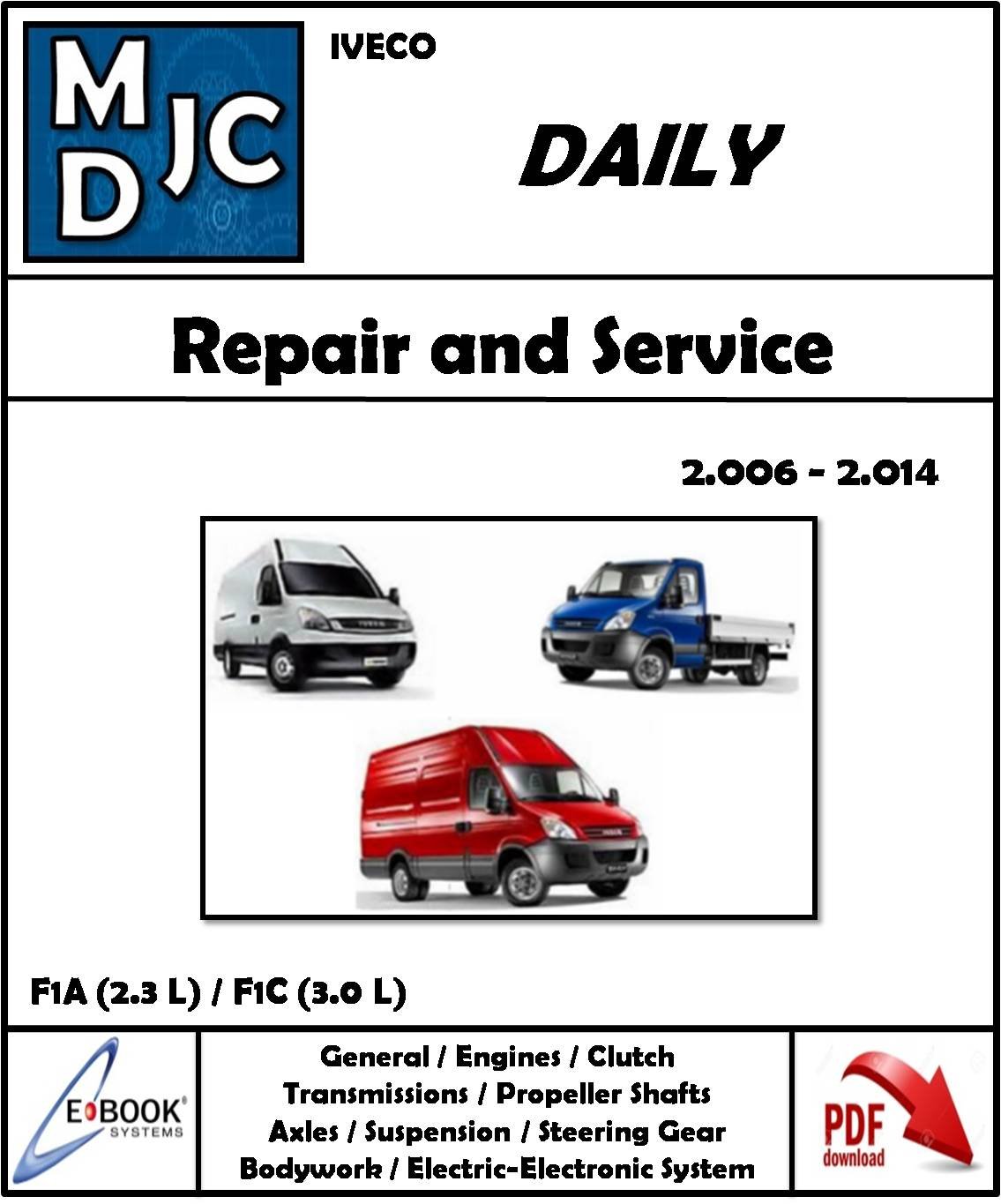 Servicio de reparación oficial Manual De Taller Iveco Daily Euro 2006-2011 