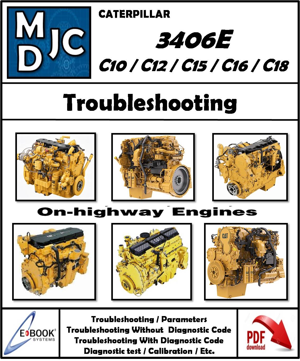Manual de Fallas Motor Caterpillar 3406E / C10 / C12 / C15 / C16 / C18