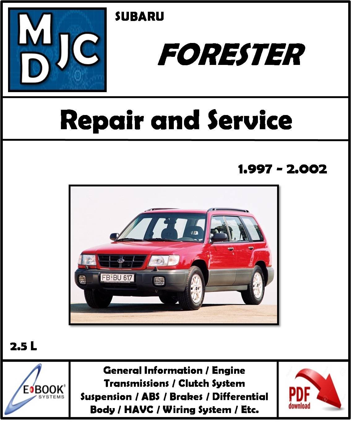 Subaru Forester 2.5 L 1997 - 2002